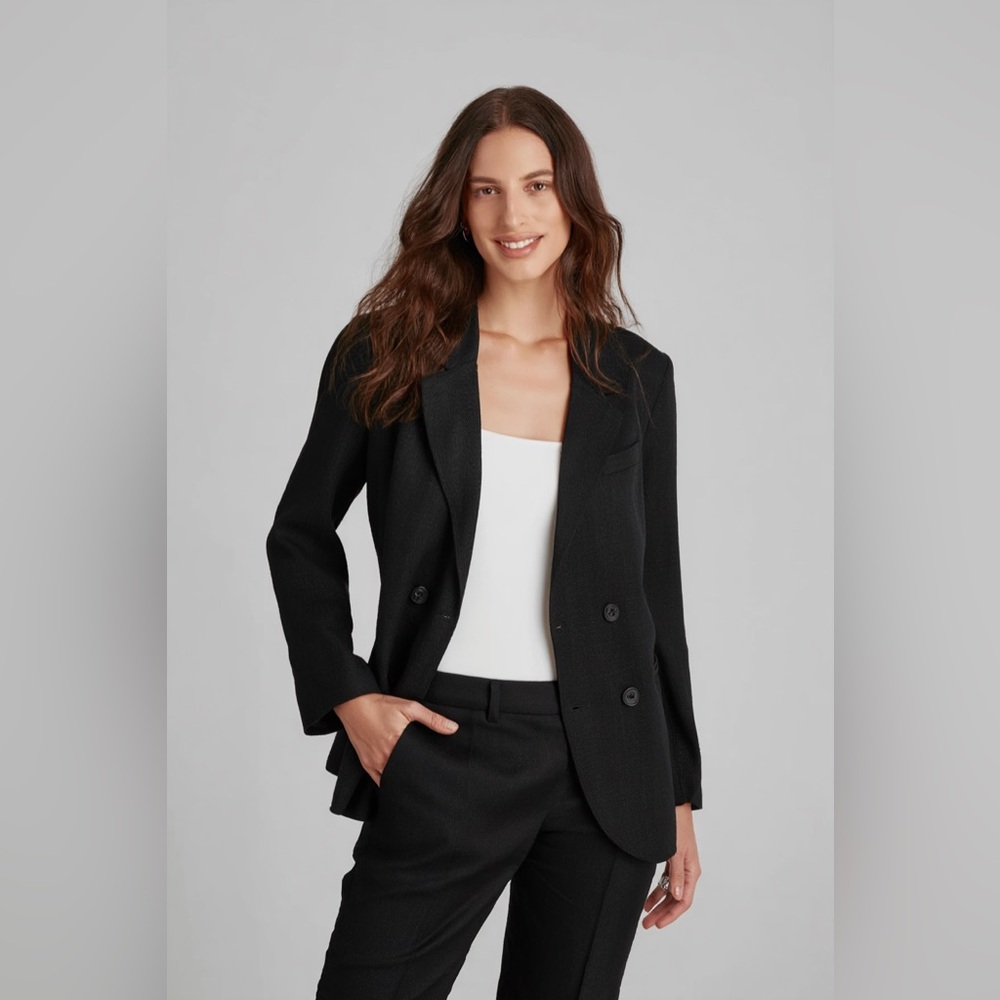 🎽 H&M Double Breasted Linen-Cotton blend Jacket